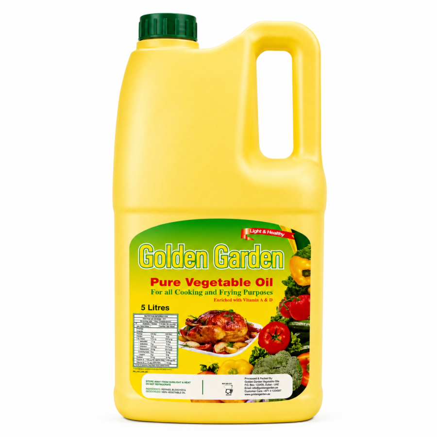 روغن مایع گیاهی گلدن گاردن Golden Garden حجم 5 لیتر | ساخت امارات